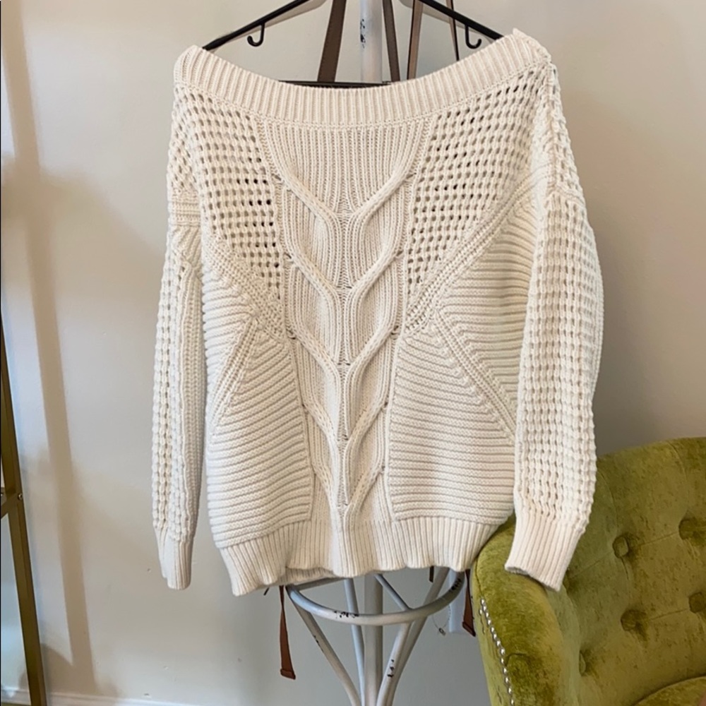 White Express sweater